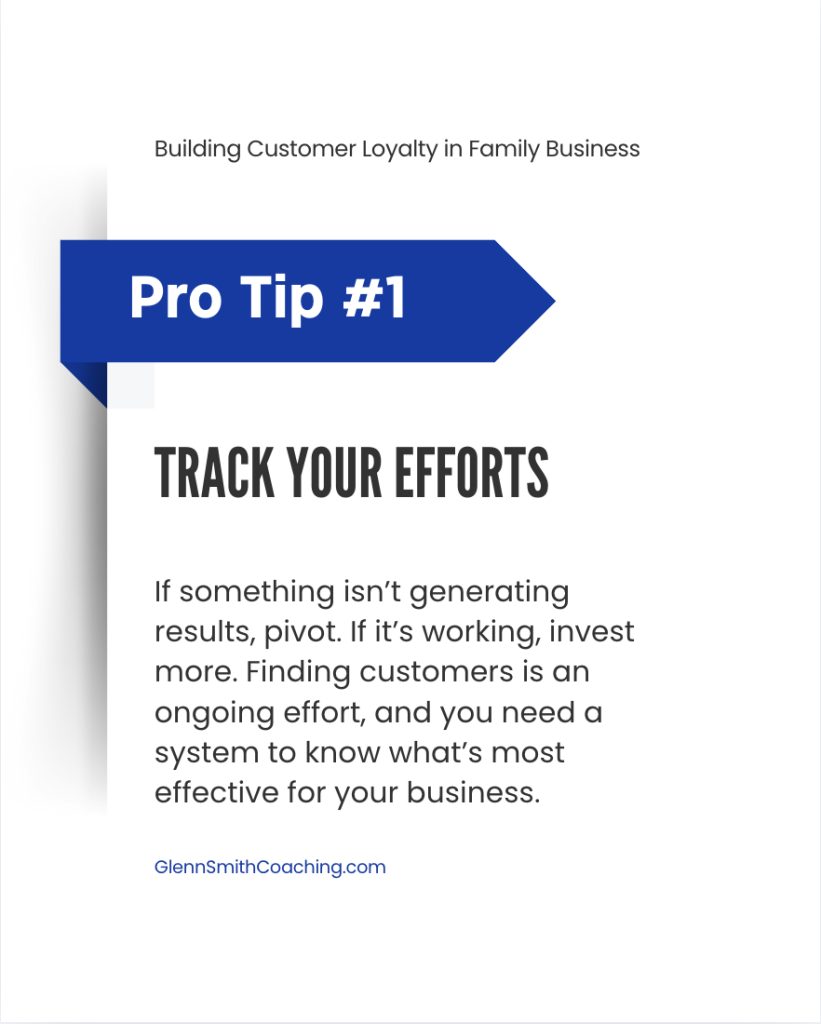 building customer loyalty tip track efforts