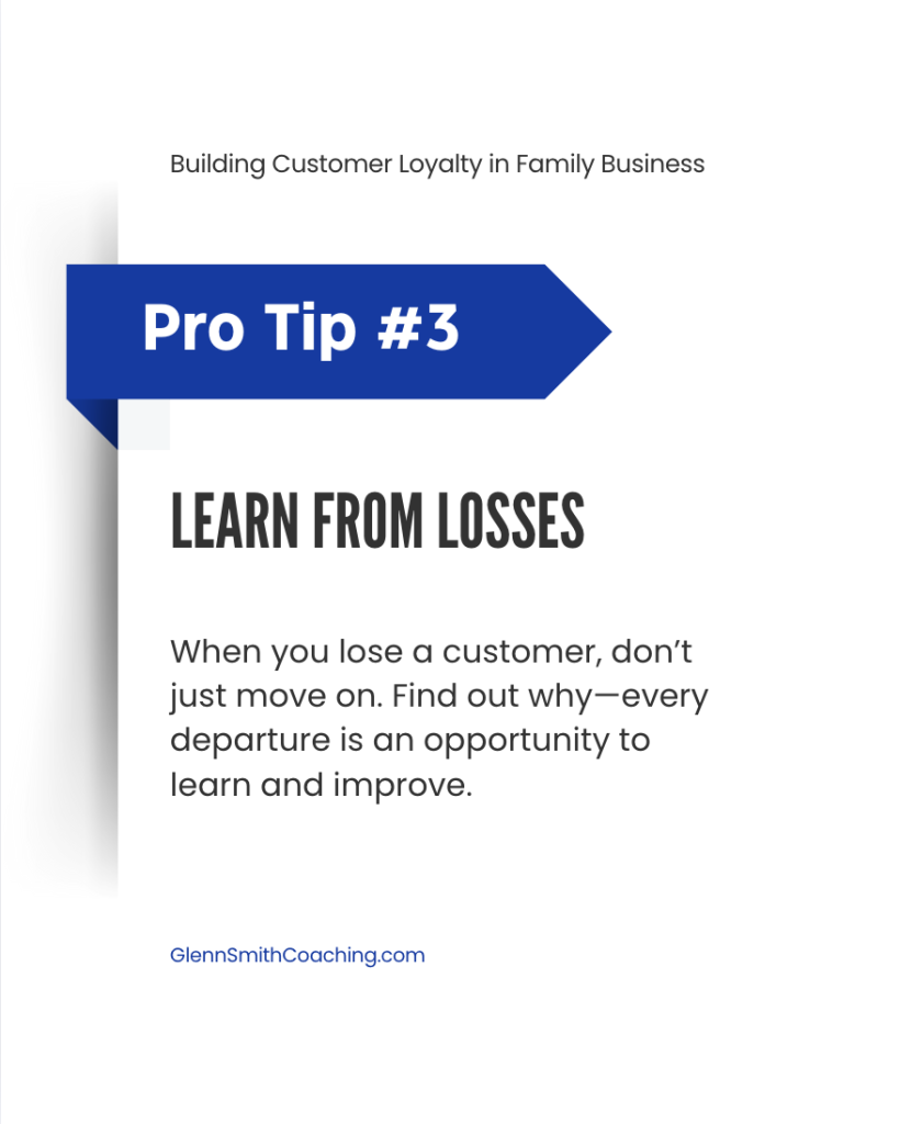 building customer loyalty tips learn from departures